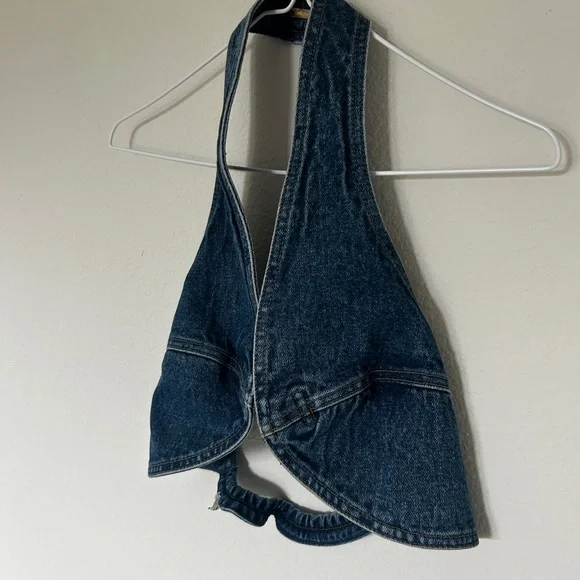 Cult Gaia Diem Denim Halter Top - Picture 6 of 8